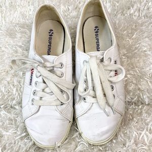 Superga Nappaleau White Sneaker Women’s Size 7.5